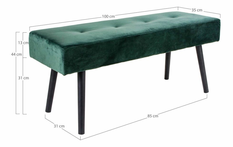 Lavice Sinveriaia 2 (zelená)