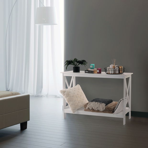 Konzolový stolek Agnes (bílá)