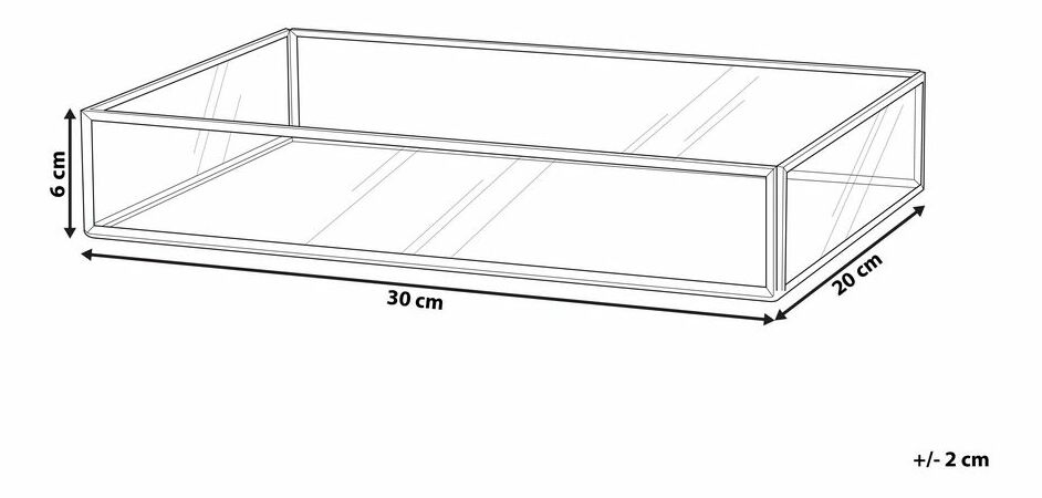 Podnos Grenoble (zlatá)