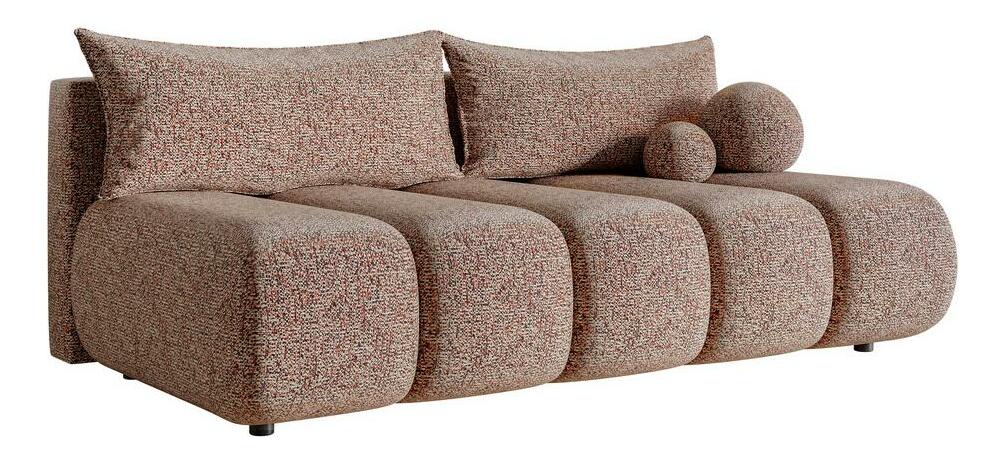 Pohovka trojsedačka Didier mini (cihlová + černá)