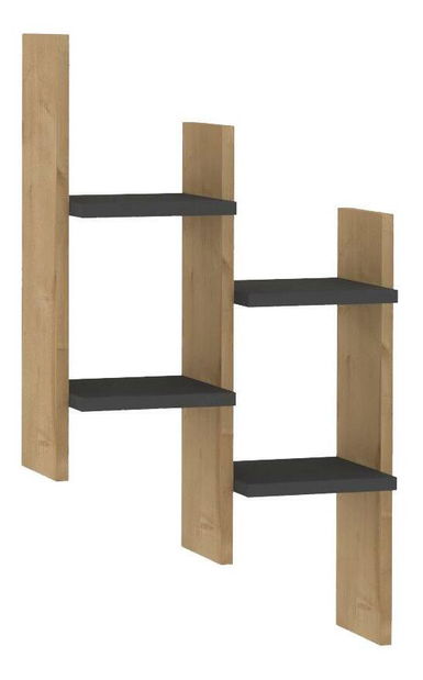 Police Bobovu (dub + antracit)