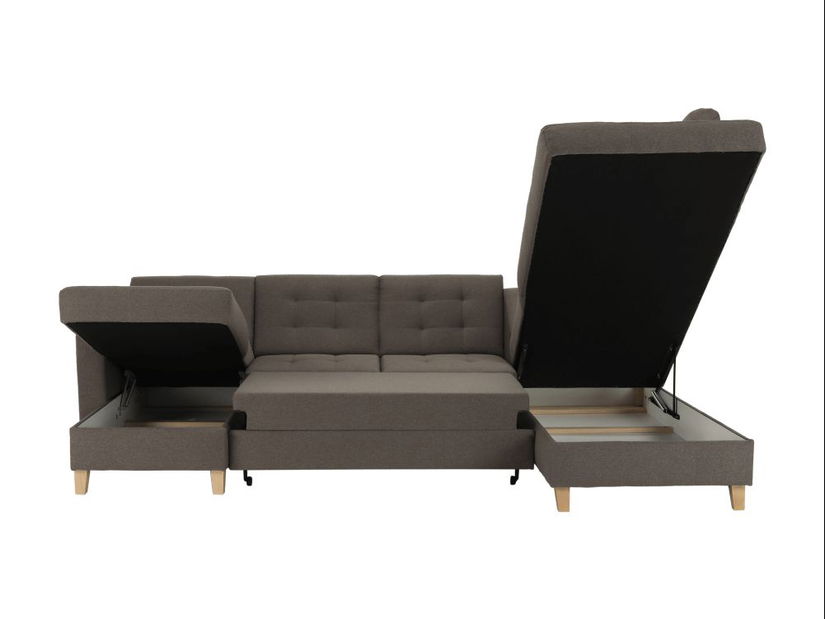 Sedačka ve tvaru U Brodgat L2BL-STARK-373 (šedohnědá taupe) (L)