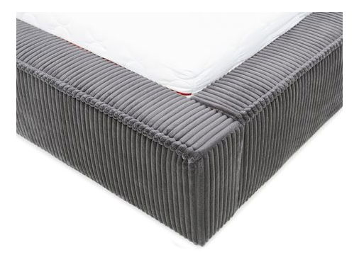 Manželská postel 160 cm Gretty S (tmavě šedá) (s roštem) (s úl. prostorem)