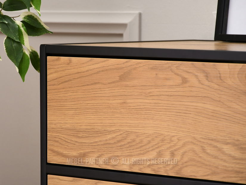Komoda Soren Kom (dub + černá)