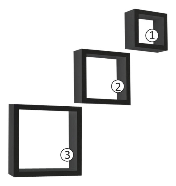 Police (3 ks) Kvoro (černá)