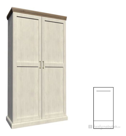 Šatní skříň Royal S2D