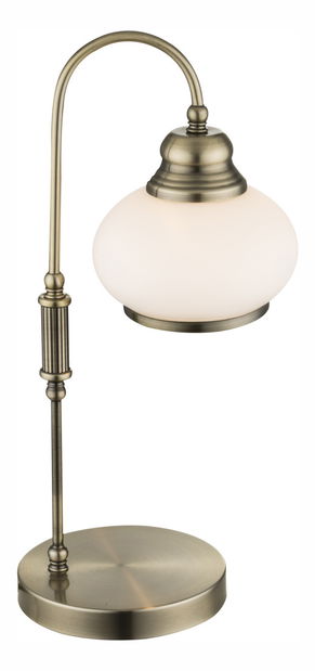 Stolní svítidlo Nostalgika 6900-1T (klasické) (mosaz + opál)