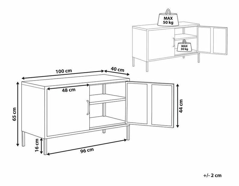 Skříňka Unai (bílá)