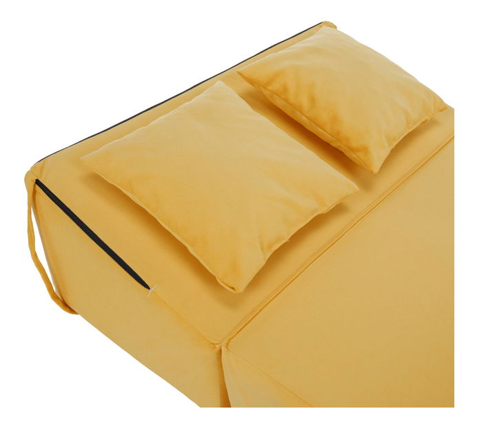 Rozkládací křeslo Plantearan (žlutá)