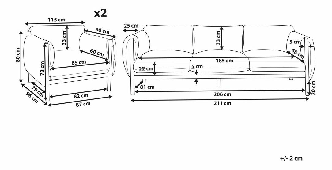 Zahradní sestava Ender (šedá)