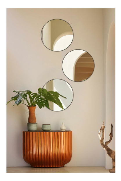 Set 2ks. zrcadel Moluvu 3 (stříbrná)