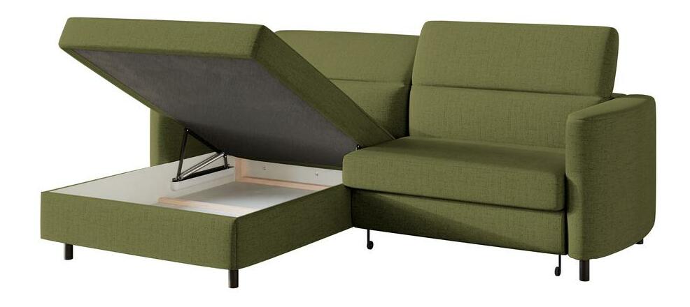 Rohová sedací souprava Buchu (L) (olivová + černá)
