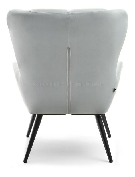 Křeslo Kikino (šedá + černá)