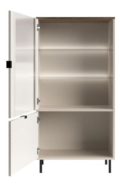 Vitrína Explicaba 1 (kašmír + dub castello)