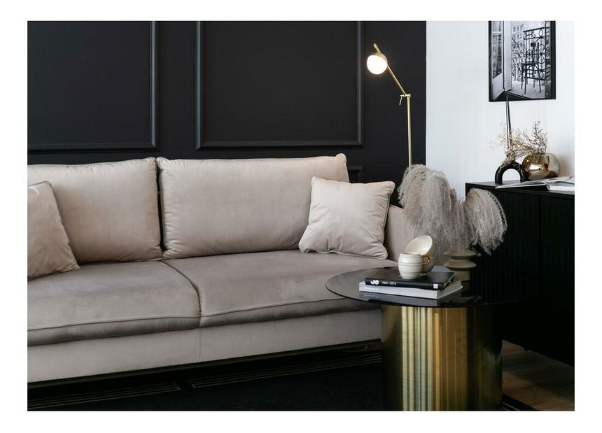 Pohovka trojsedačka Vivaldio (béžová + zlatá)