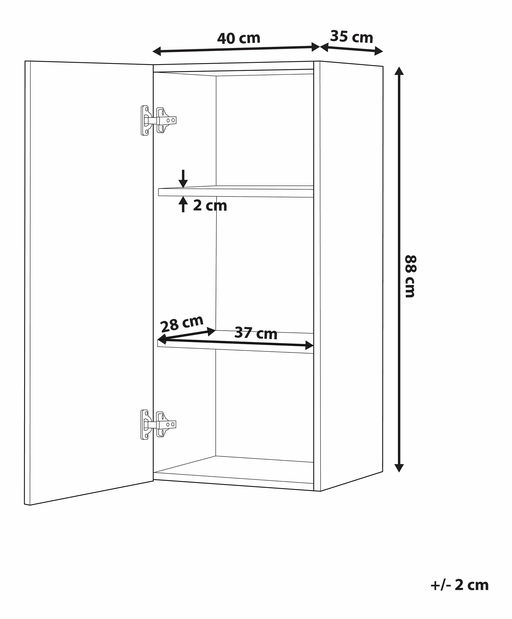 Skříňka do koupelny Bilbo (bílá)