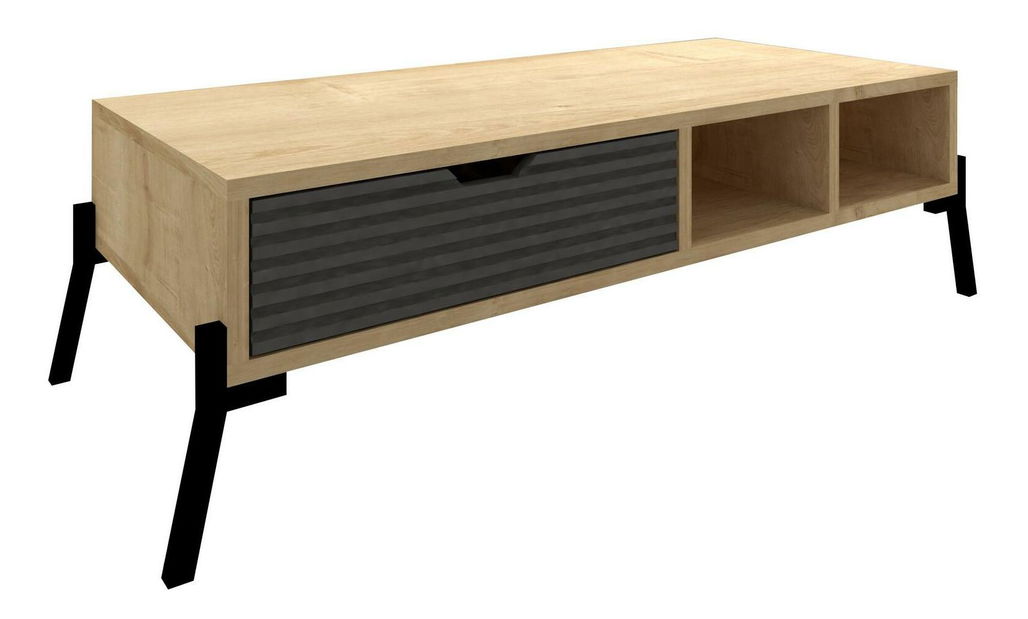 Souprava nábytku do obývacího pokoje Ponusetta (dub safírový + antracit)