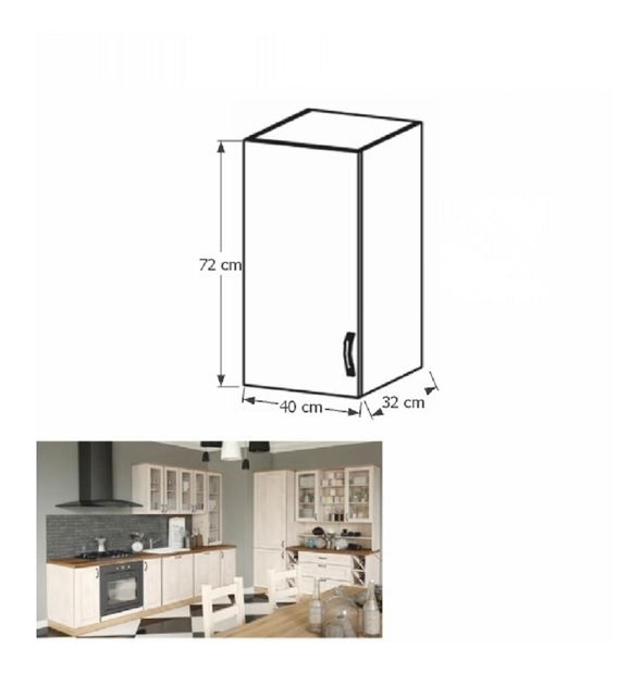 Horní kuchyňská skříňka G40 Regnar