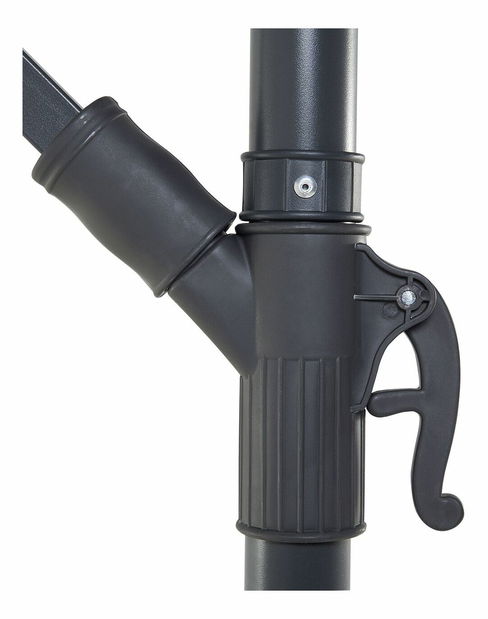 Zahradní slunečník 300 cm RAVONA (kov) (tmavě červená)