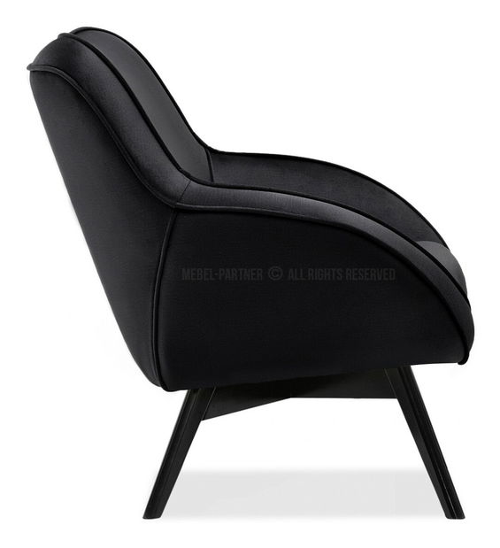 Designové křeslo Merch (černá)