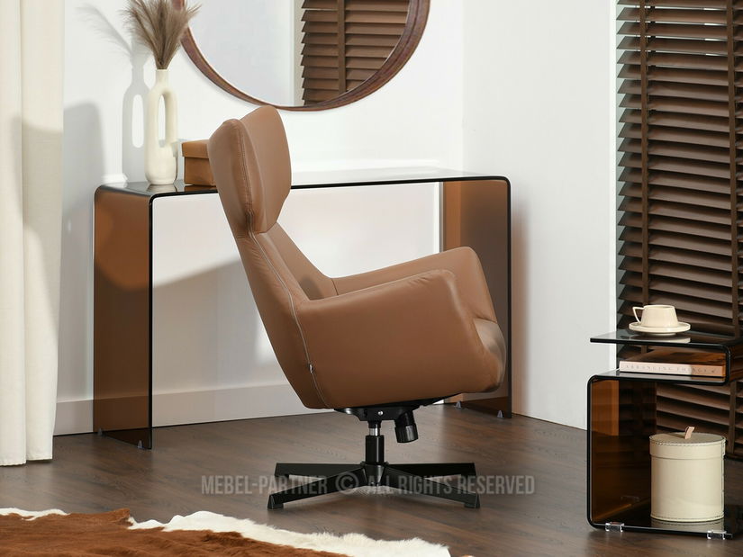 Relaxační křeslo Lordon (hnědá + černá)