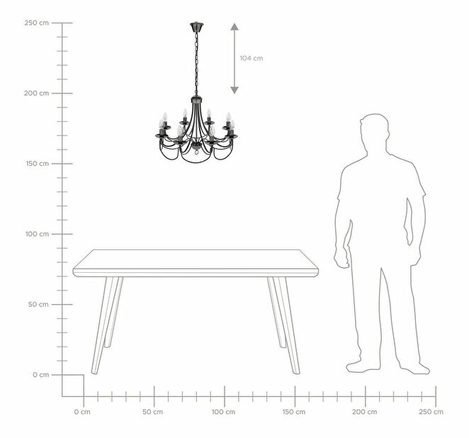 Koberec 140 cm Damte (světle modrá)