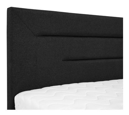 Manželská postel 180 cm Telosa New (světle šedá + černá) (s roštem)