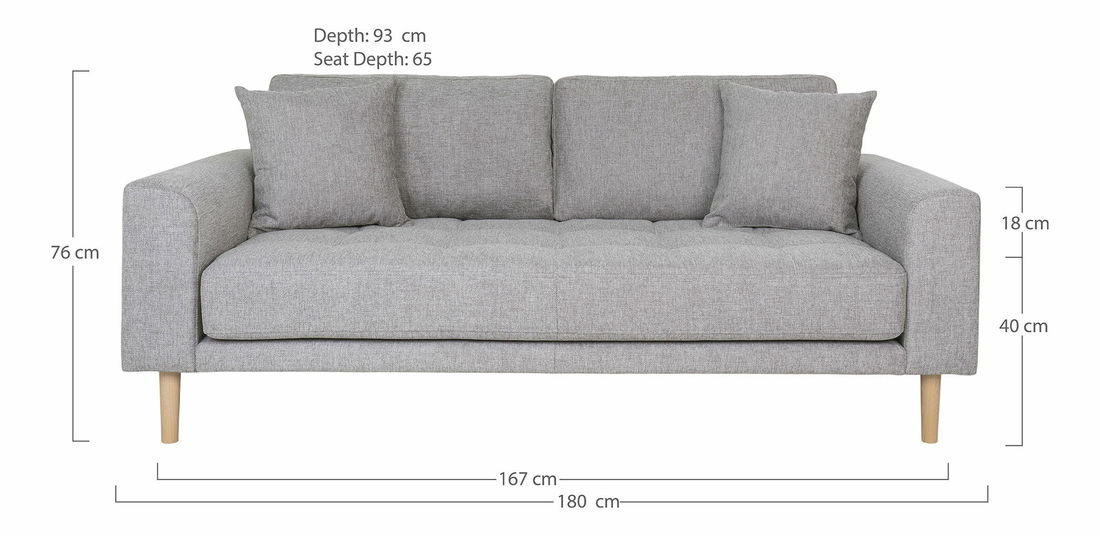 Pohovka dvousedačka Lvaveriaora 25 (světle šedá)