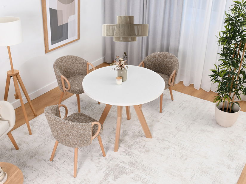 Jídelní stůl Bulgaria (bílá + černá)