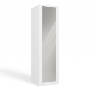 Šatní skříň Musecalo 2 (bílá) (se zrcadlem)