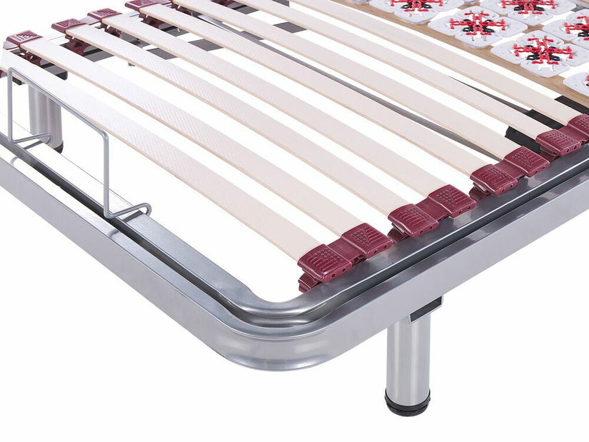 Set 2 ks. elektricky nastavitelných lamelových roštů 200x180 cm MUUN (dřevo) (šedá)