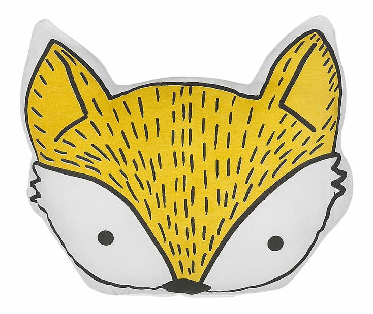 Sada 2 ozdobných polštářů 50 x 40 cm Vady (žlutá)