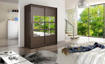 Šatníková skříň Walton 7 (čokoládová)