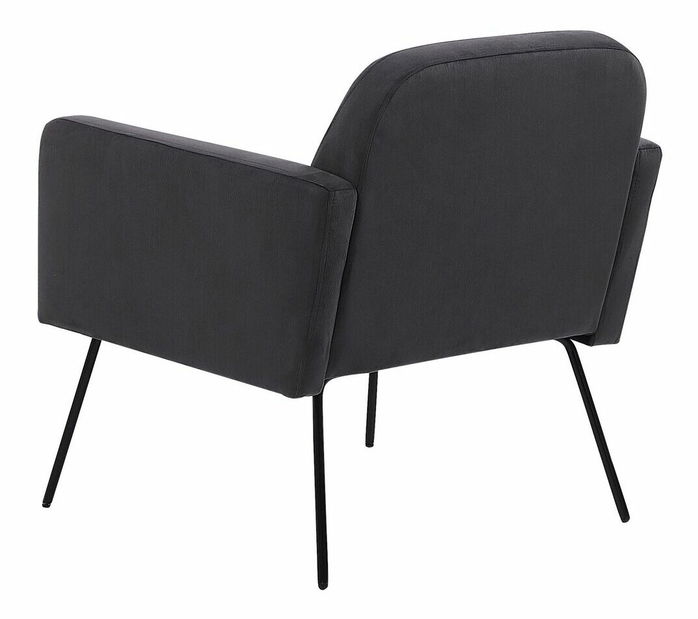 Křeslo NORK (samet) (šedá)