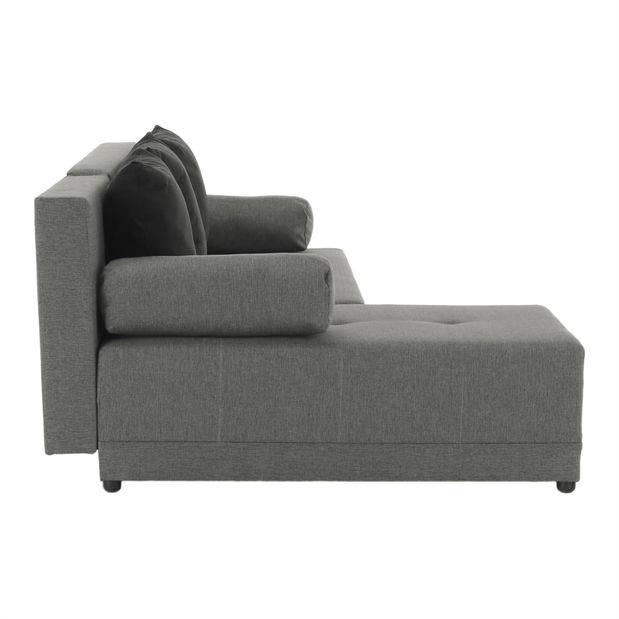 Rohová sedací souprava Maxius (šedá + černá)