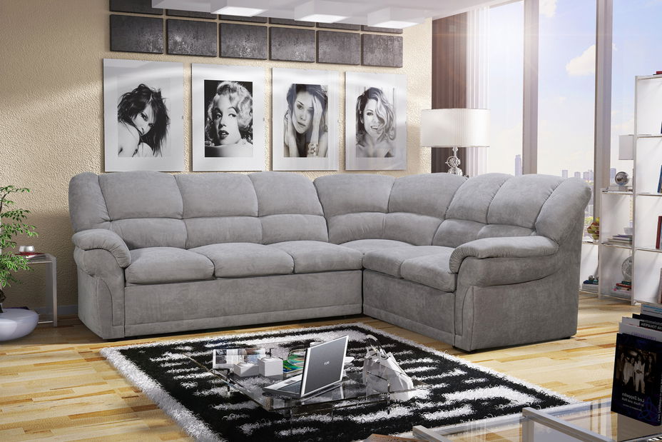 Rohová sedací souprava Alexia 3+A+2 (šedá) (P)