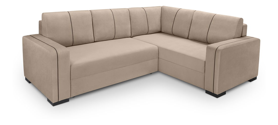 Rohová sedací souprava BRW Roy Lux 3DL.RECMU (béžová) (P)