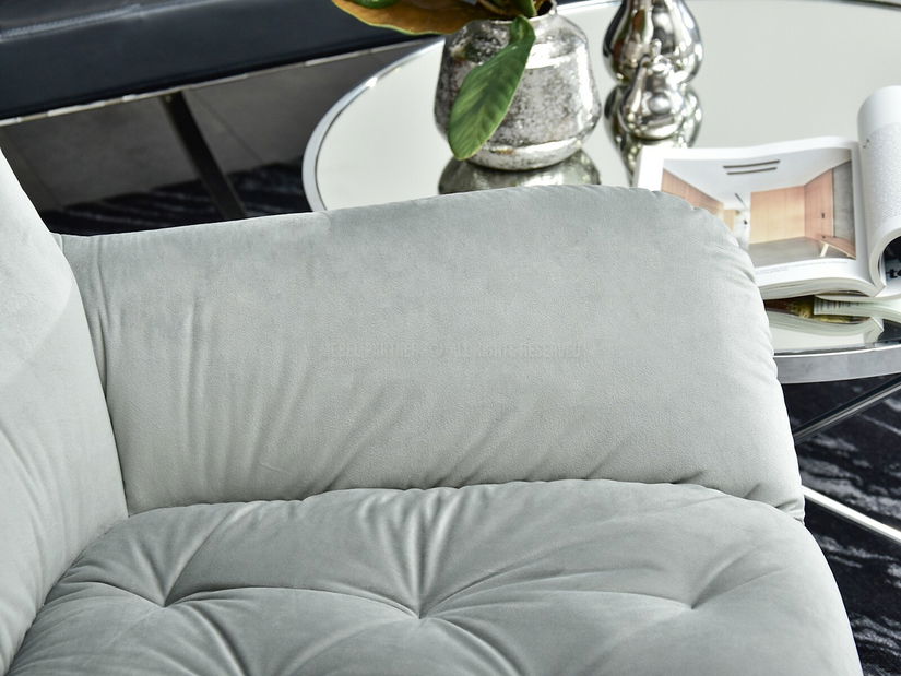 Křeslo Aaron (šedá + černá)