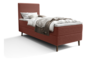Jednolůžková postel 90 cm Napoli Comfort (terakota) (s roštem, bez úl. prostoru)