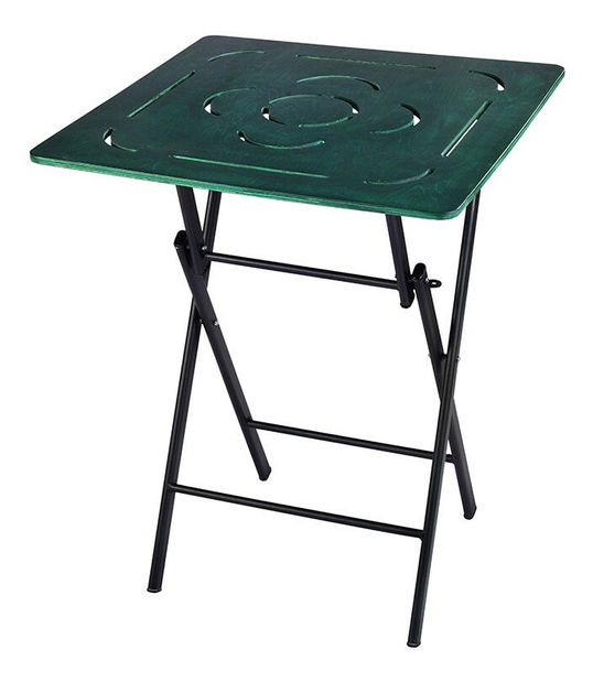 Sada zahradního stolu a židlí (3 kusy) Bonita (zelená + černá)