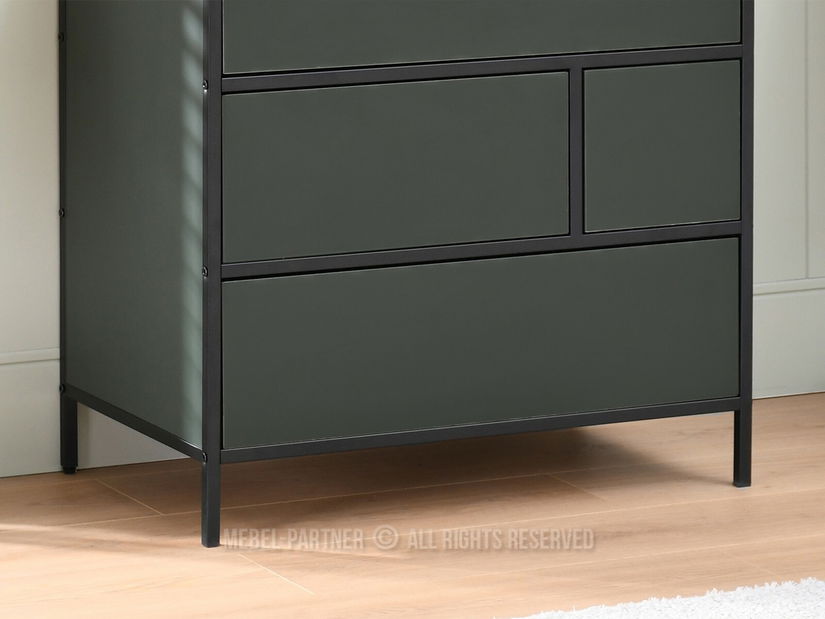 Komoda Soren Kom (zelená + černá)