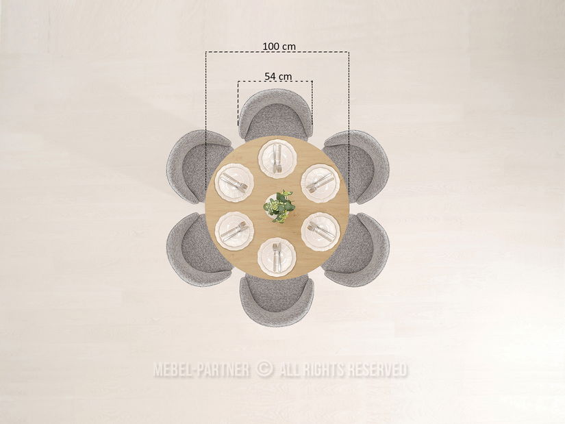Jídelní stůl Subia (dub)