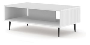 Konferenční stolek Rowanna (bílá + černá)