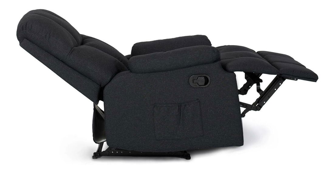 Polohovací křeslo Repraducida (černá)