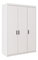 Šatní skříň Milica 3D (bílá)