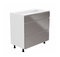 Dolní kuchyňská skříňka D80S3 Aurellia (bílá + lesk šedý)