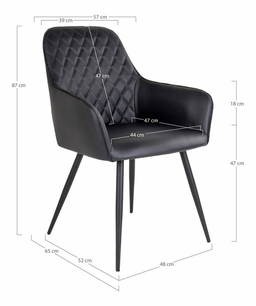 Jídelní židle Heravina 1 (černá)