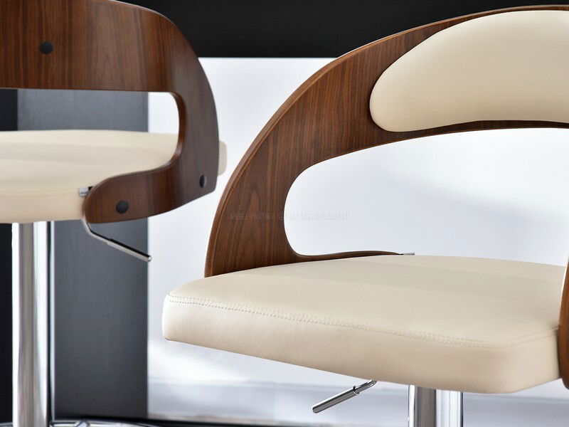 Židle Honolulu (oříšková + chromová)