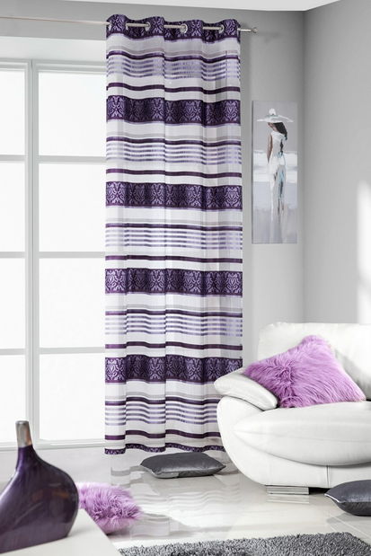 Závěs 140x250 cm Malibu (fialová)