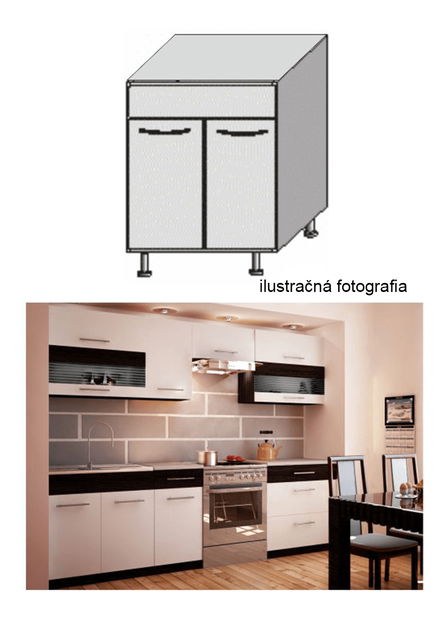Dolní kuchyňská skříňka pod drez DZ-80 Igo